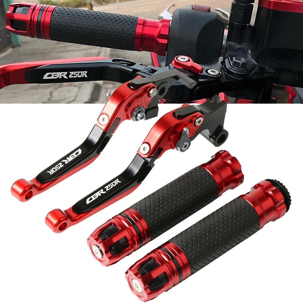 

Мотоцикл CBR250 R тормозной рычаг сцепления выдвижной + ручки руль для HONDA CBR250R CBR 250R CBR 250 R 2011-2018 2017