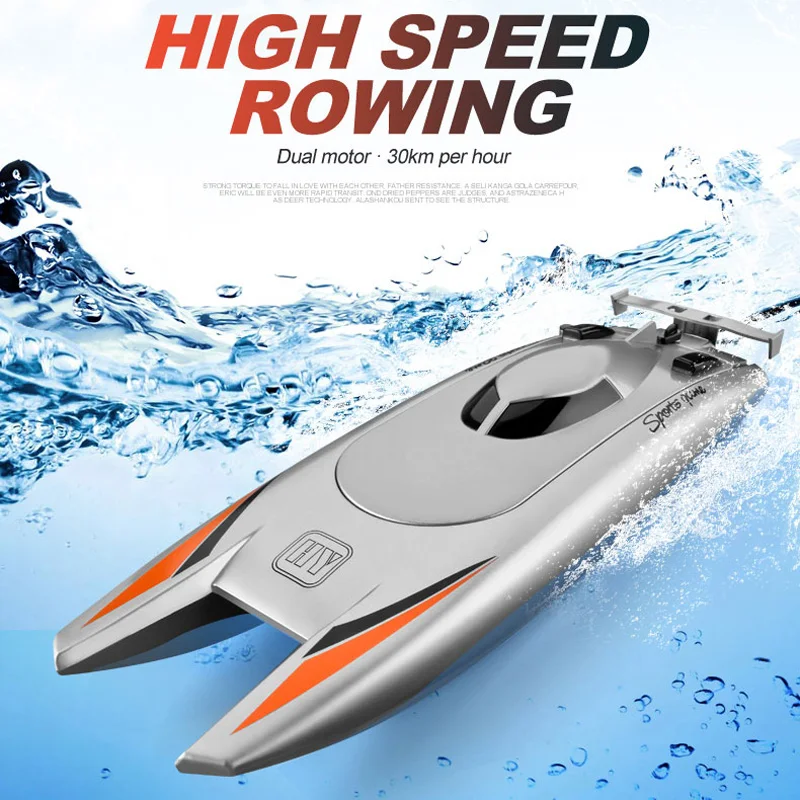 

Remote Control Boat 2.4Ghz 4CH Electric RC High Speed Racing Ship for Lake Boy Kids Toddlers
