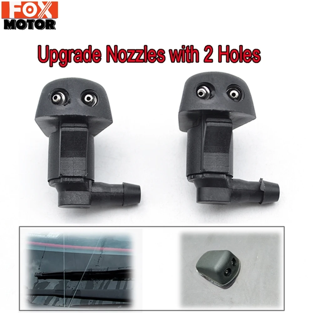 Xukey Coppia Anteriore Parabrezza Tergicristallo Acqua Rondella Jet Ugello Per Mazda 5 Mk2 2006 2007 2008 2009 2010 Per Mazda 3 6 2003 2004 2005