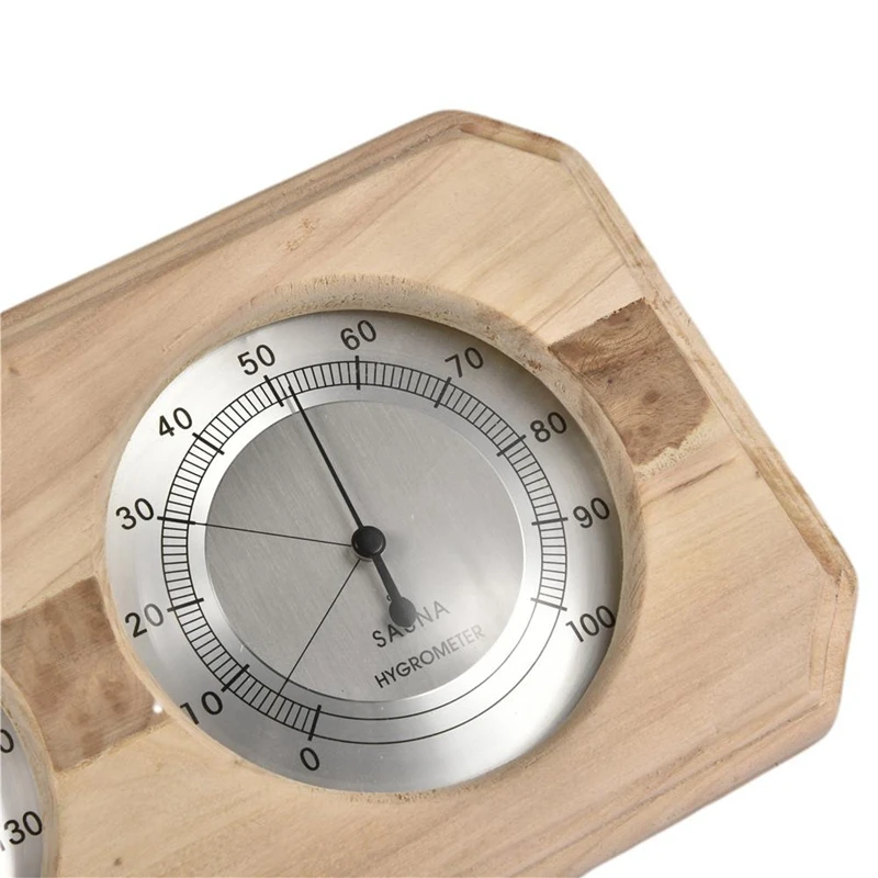 Двойной термометр с циферблатом гигрометр закрытый настенный висячий контроль температуры и влажности метр измерения металла для сауны