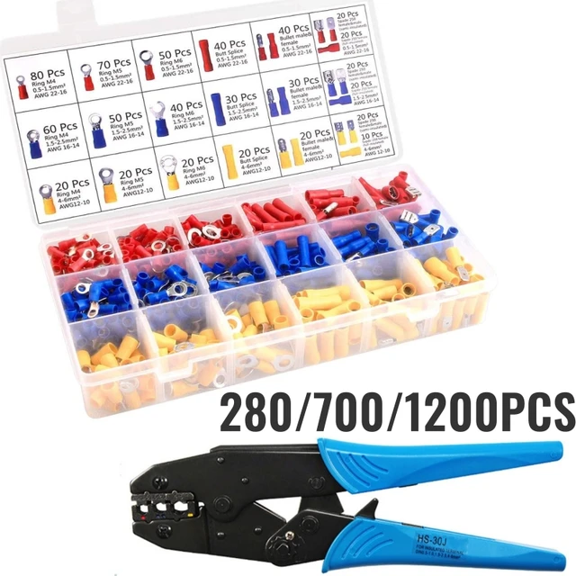 Electrical Connectors-butt Ring  Electrical Wire Connector Kit -  280/480/1200pcs - Aliexpress