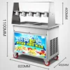 New Commercial Ice Cream Roll Machine Deep 2.5cm Thailand Fry Ice Cream Roll Machine Rolled Fried Ice Cream Machine 1