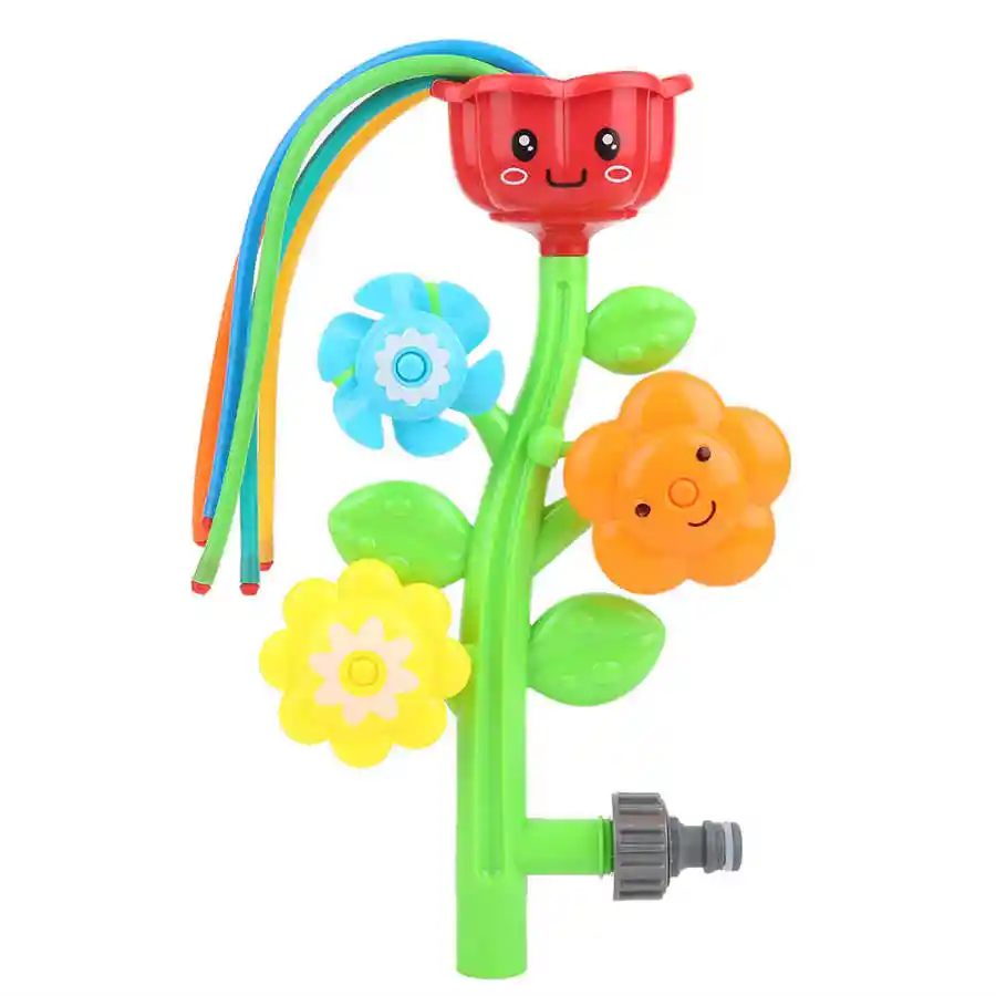 flower water sprinkler toy