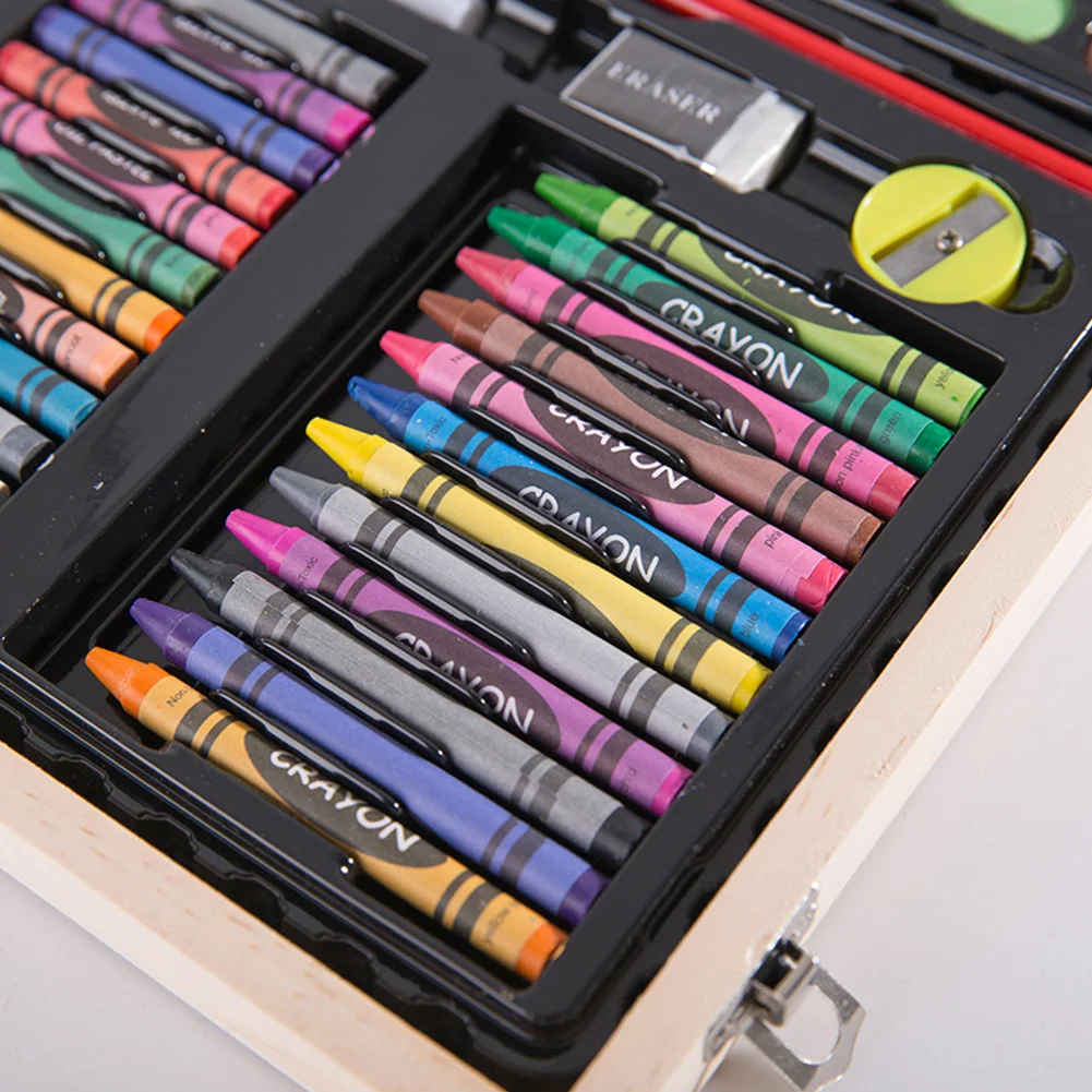 Children Student Watercolor Pen Stationery Sketching Storage Case Brush Art Set Painting Crayon For Drawing Office Multi Color