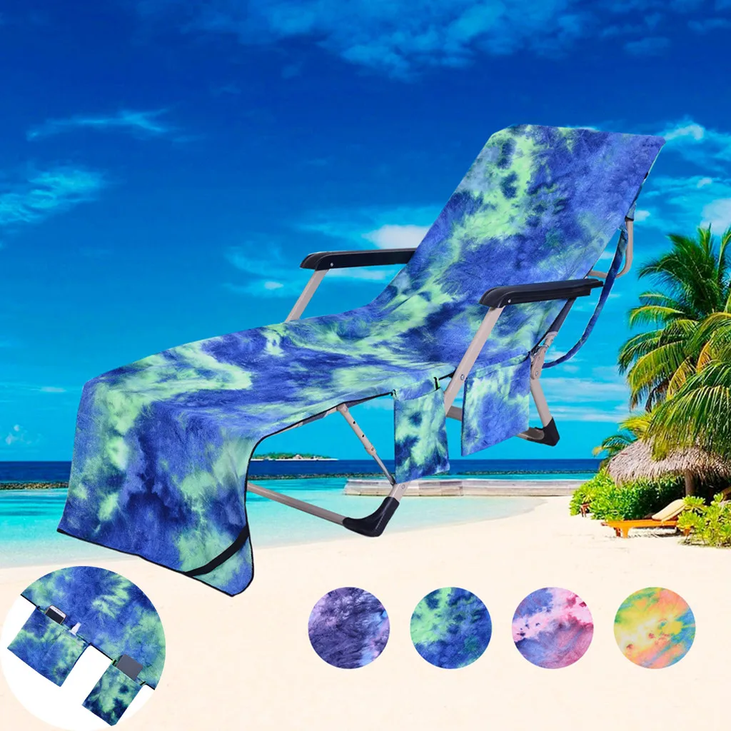

Chair Beach Towel Beach Chair Cover Chaise Lounge Towel Cover For Pool Sun Lounger Hotel Vacation Accessories Beach