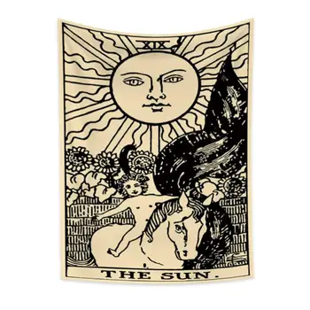 

Cassisy Tapestry Bedroom Wall Hangings Blanket Tarot Card Wall Carpet Beach Towel Dorm Home Decor Hippie Wall Chart Tapesries
