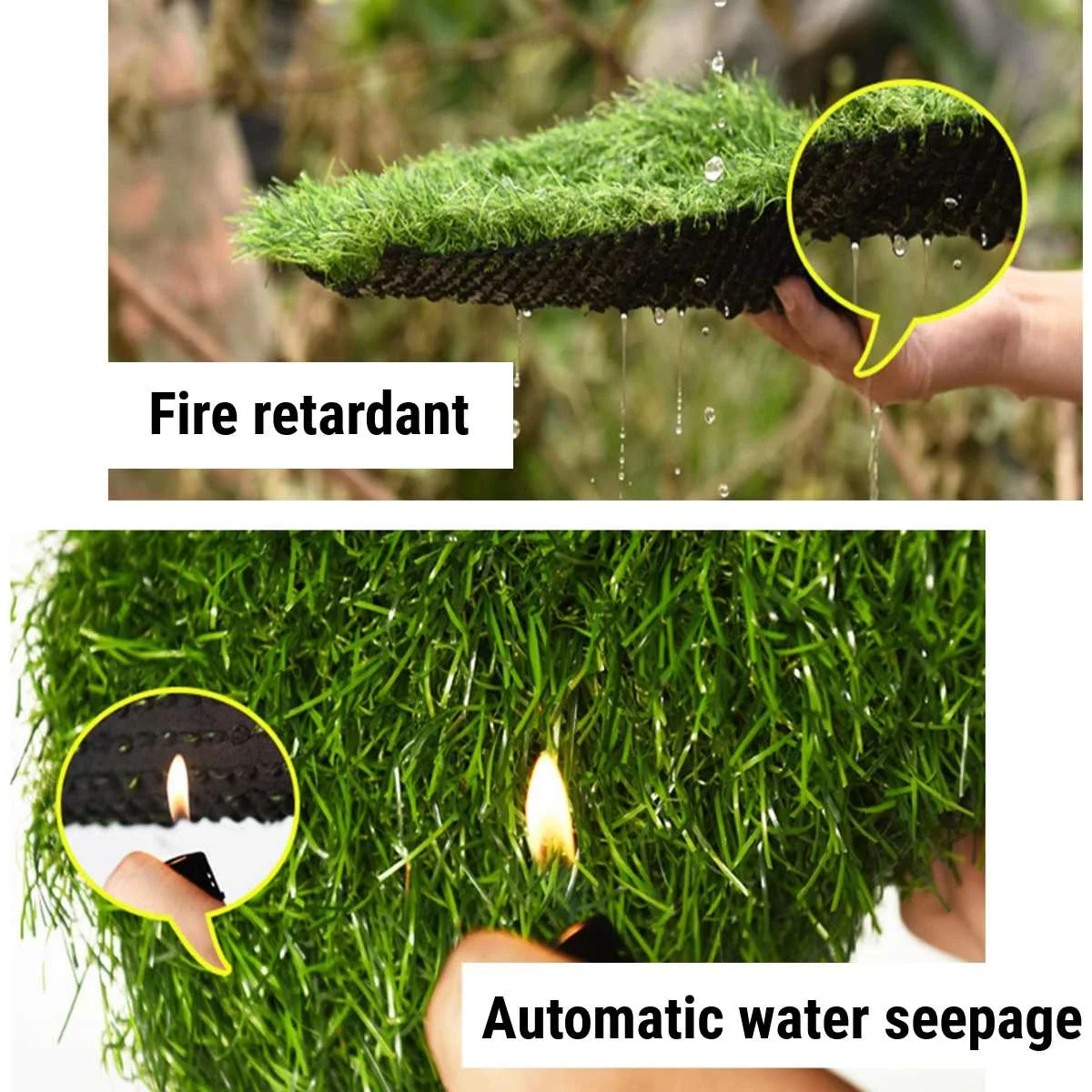 Garden Artificial Grass Turf Outdoor Gardening Fake Grass Synthetic Lawn Balcony Backyard Decoration Carpet