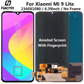 

Display For Xiaomi mi 9 Lite LCD Display Touch Screen Digitizer Assembly Replacement For Xiaomi mi 9 Lite Amoled Screen Display