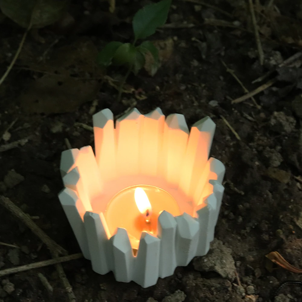 3D Silicone Mold for Epoxy Resin Candle Holder Mold Candlestick