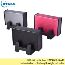 Алюминиевый корпус для электронного проекта diy покрышка источника питания алюминиевая распределительная коробка pcb распределительная коробка 180*124*54,5 мм