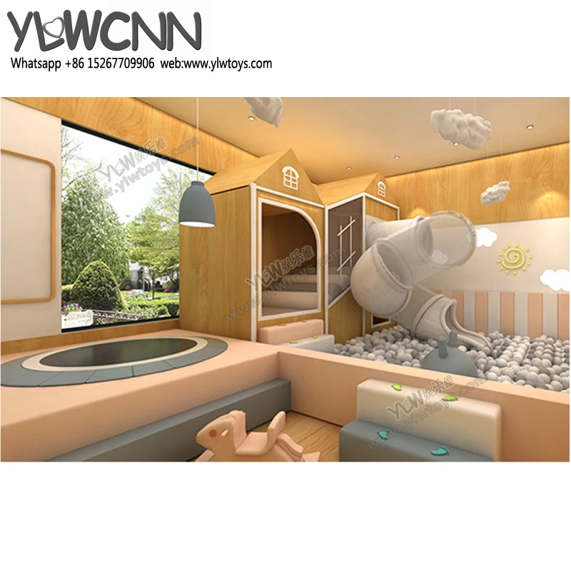 

YLWCNN Kid Soft Playground House Play Funnny Slide Ball Pool Ground Trampoline Y202112A16 Baby Soft Tube Indoor Paradise Park