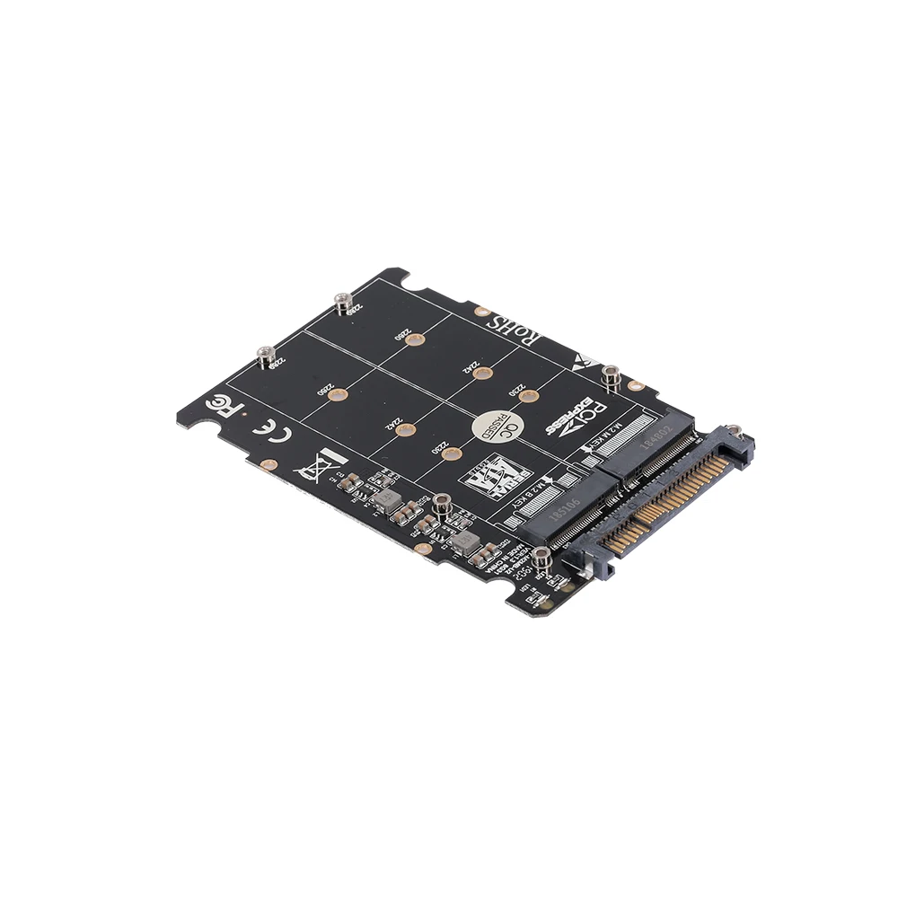 M.2 NGFF SSD(ключ M) ключ B SSD к U.2 SFF-8639 адаптер конвертер карт 2 в 1-NVME и SATA M.2 в(U.2* 16) адаптер карты
