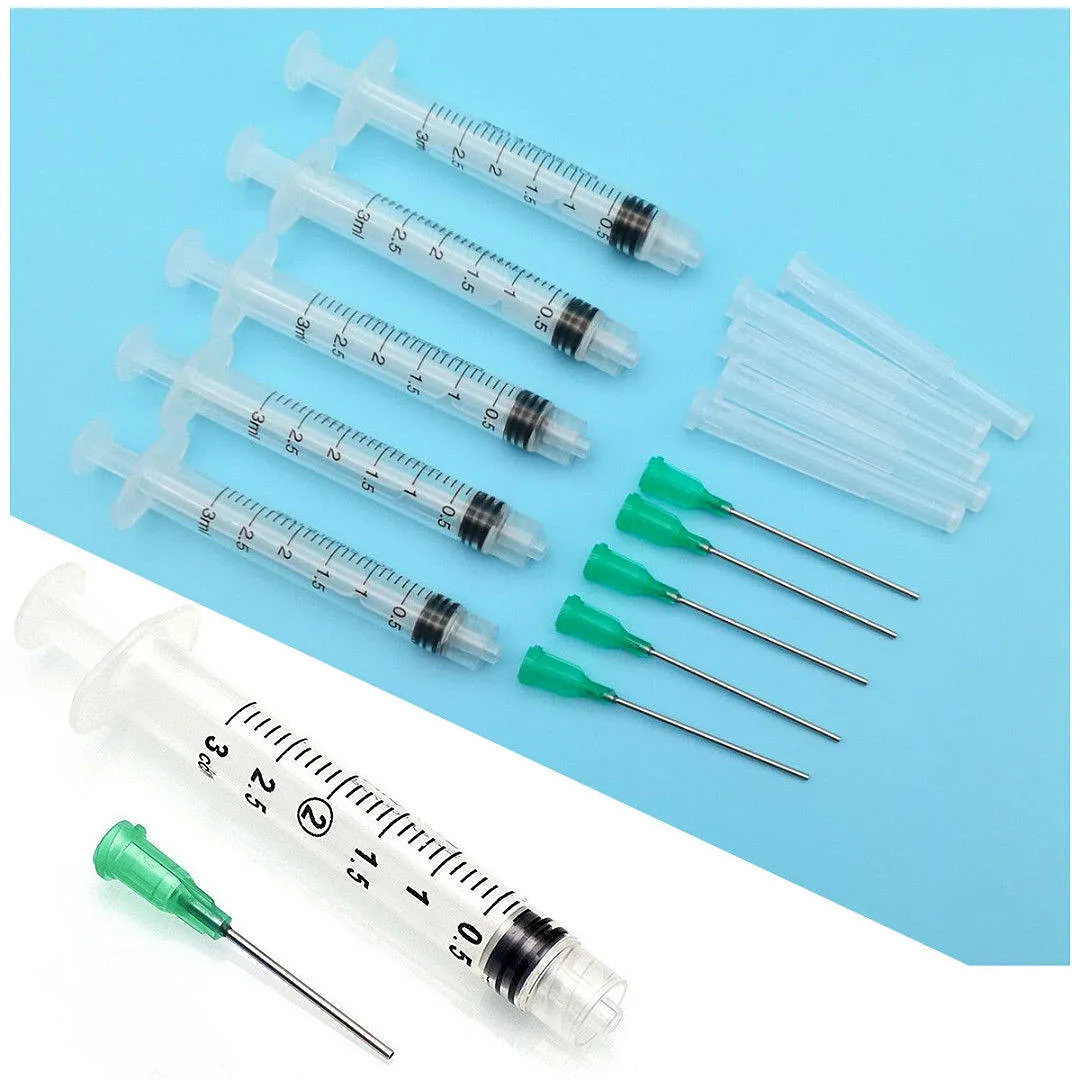 10-Pack 1.5" 18Ga Blunt Lock Dispensing Needles - Industrial Syringe Needles