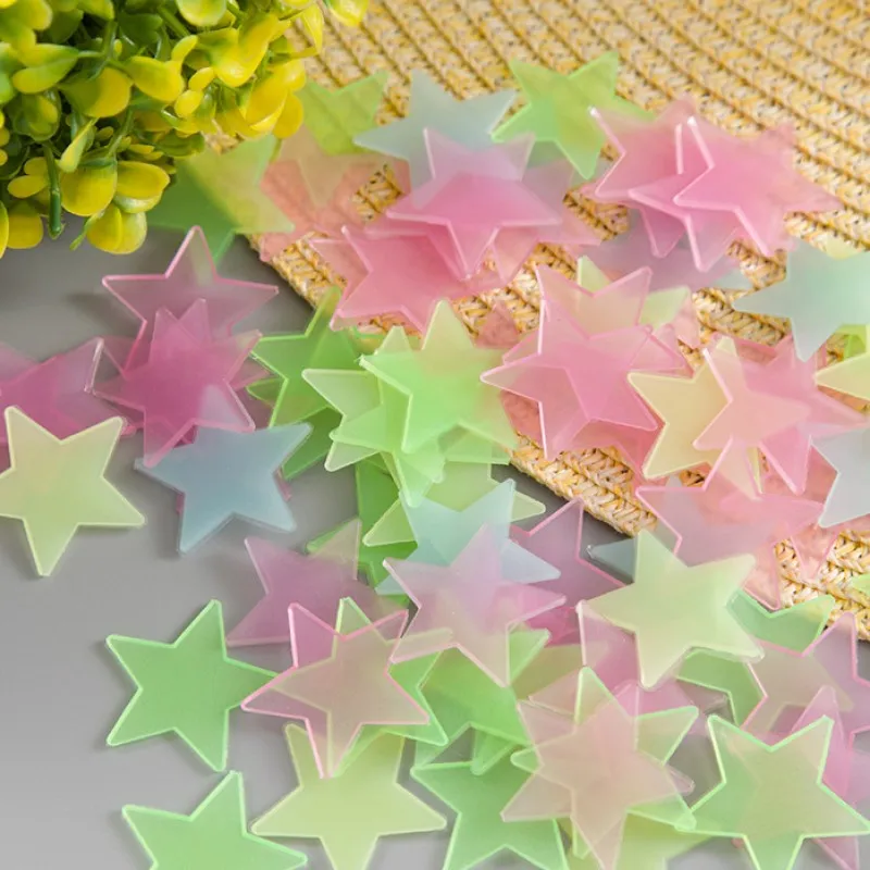 50 шт. Детская Спальня Декор старт светильник светится в темноте зеркало