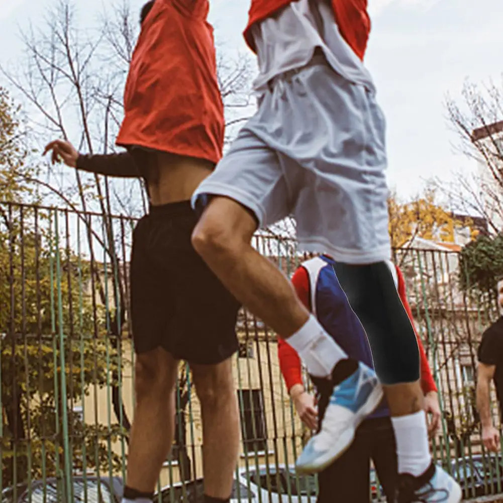 Men's Pants Single-Leg Basketball Tights Men's 3/4 Compression Pants Leggings Tights Mens Tight Athletic Perspiration F