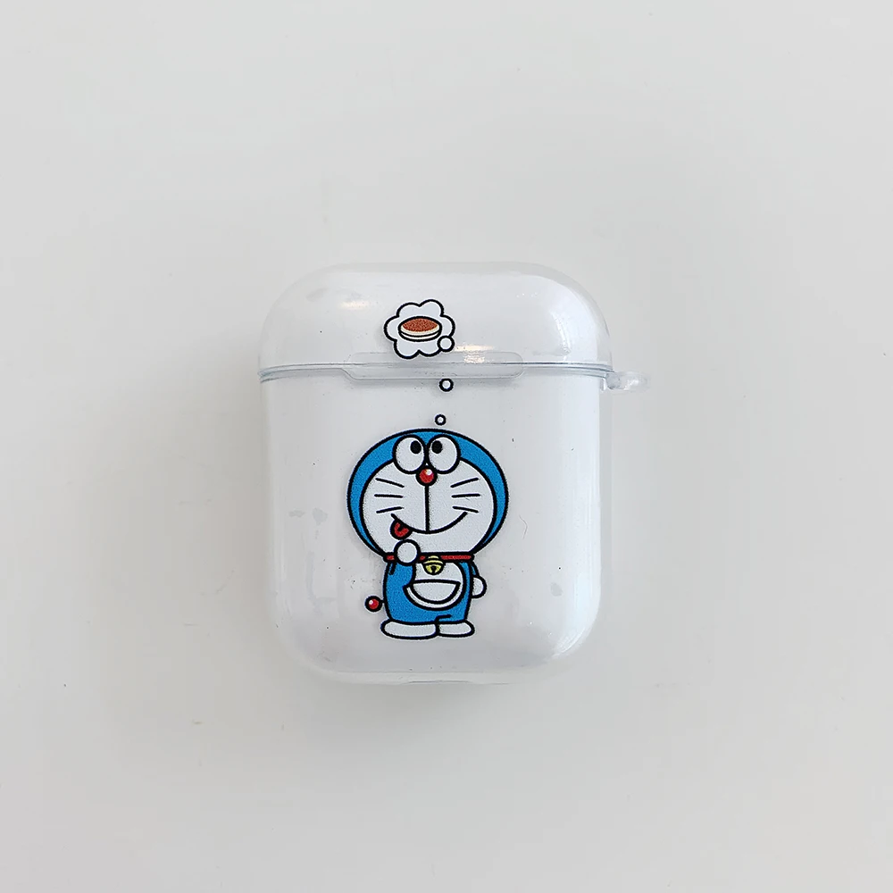 Мягкий силиконовый чехол с милым мультяшным стичем Doraemon Winnie для Apple AirPods 1 2, беспроводной Bluetooth чехол для наушников - Цвет: 6