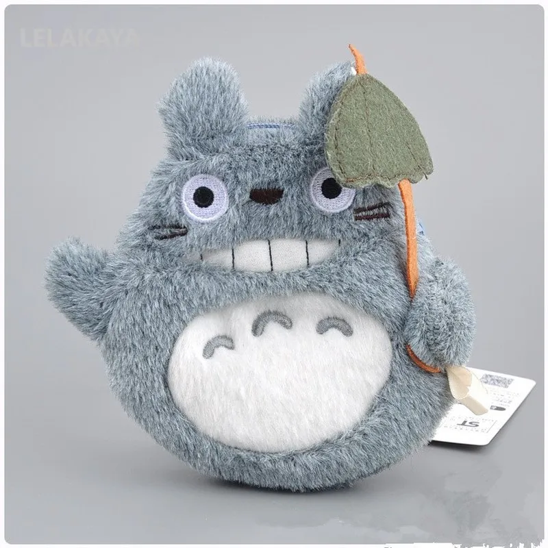 12 см Симпатичный плюшевый мягкий кошелек Totoro сумка с листьями доставка Кики