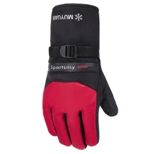 Горячие унисекс зимние лыжные теплые водонепроницаемые ветрозащитные флисовые перчатки для сноуборда противоскользящие регулируемые мотоциклетные перчатки для верховой езды