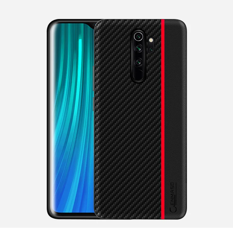 Красный Для Redmi Note 8 Pro чехол Оригинальное углеродное волокно PU кожаный защитный чехол для Xiaomi Redmi Note 8 Pro Note 7 5 K20 Pro Чехол - Цвет: Красный
