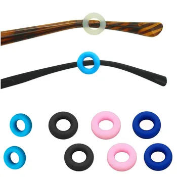 

2PCS Eyeglass Temple Sleeve Retainer Round Anti-skid Anti-slip Holder Elastic Comfort Ear Hook Mirror Leg Glasses Accessories