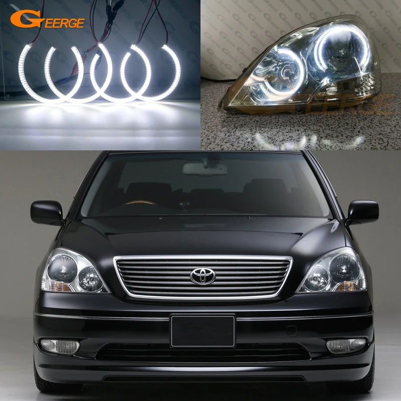 Для Toyota Celsior 2001 2002 2003 отличный ультра яркий SMD светодиодный комплект колец