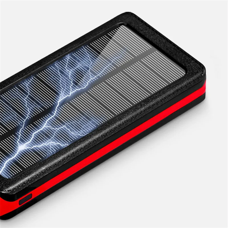 45000mAh Солнечный внешний аккумулятор портативный мобильный телефон быстрое