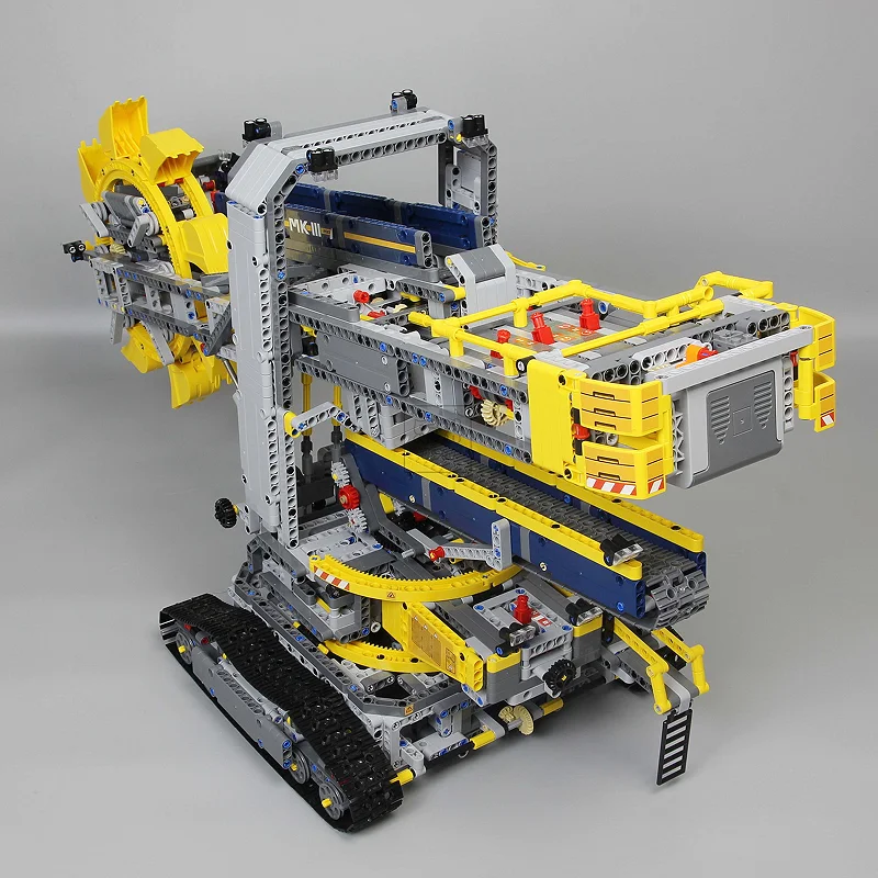 20015, 3929 шт., серия Technic, ковшовый колесный экскаватор, электрическая модель автомобиля, городской строительный конструктор, 42055 кирпичная игрушка, подарок, совместима