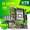 Atermiter X79 материнская плата LGA2011 комбо E5-2620 V2 E5 2620 V2 Процессор 4 шт х 4GB = 16 Гб DDR3 Оперативная память 1333 МГц PC3 10600R ECC REG ► Фото 2/6