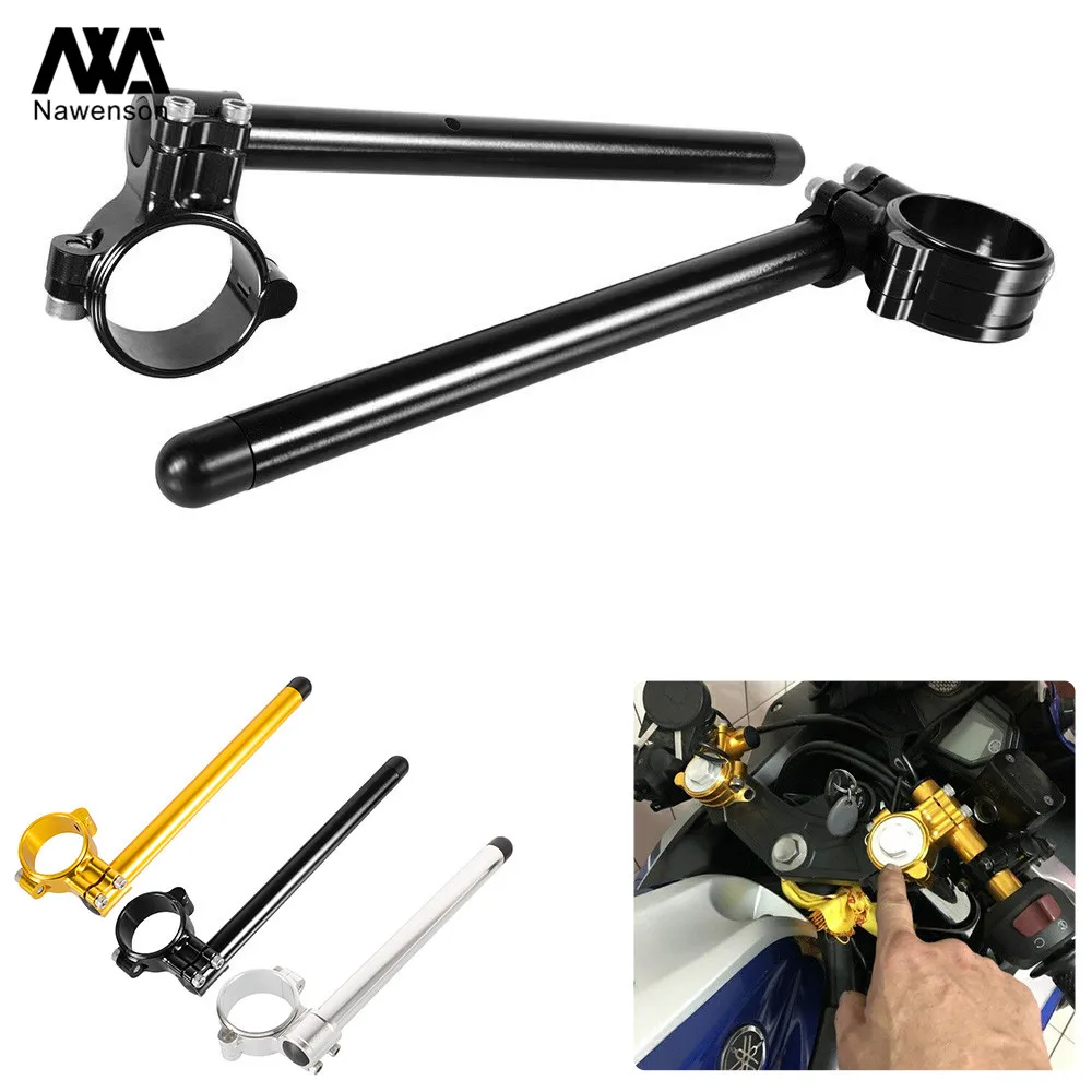 

For Honda CR125 1974-1978 NX125 1989-1992 35mm Motorcycle Clip-on Handlebars With 7/8" Tubes For CL450/CB500 72-74 CB750K 72-78