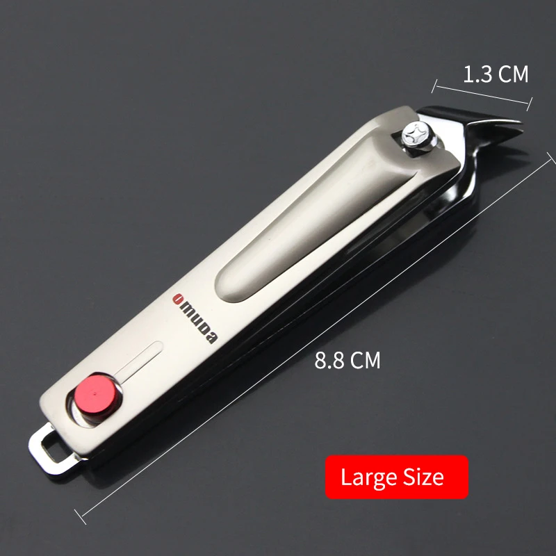 1Pcs Regular Oblique Stainless Steel Nail Clippers Finger Toe Trimmer  Manicure Nail Scissors Tool New Hot By Wholesale