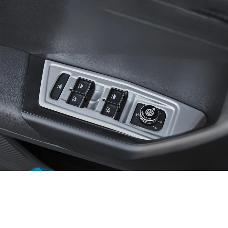Lsrtw2017 углеродное волокно, АБС-пластик, автомобильный для панели управления окон планки украшения для volkswagen t-roc vw