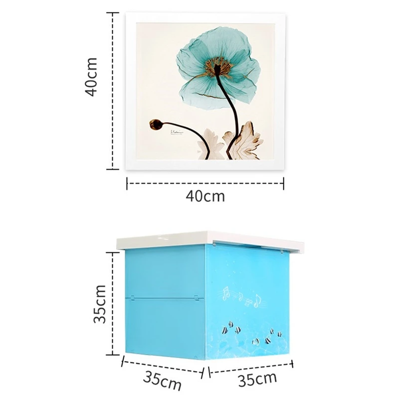 Складная коробка для хранения одежды, водонепроницаемые украшения для ванной комнаты, настенные картины для туалета