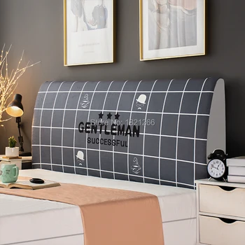 

Nordic Headboard Cover Easy On/Off Bed Head Back Slipcover Dustproof Protector for Single Queen King Super King Bed
