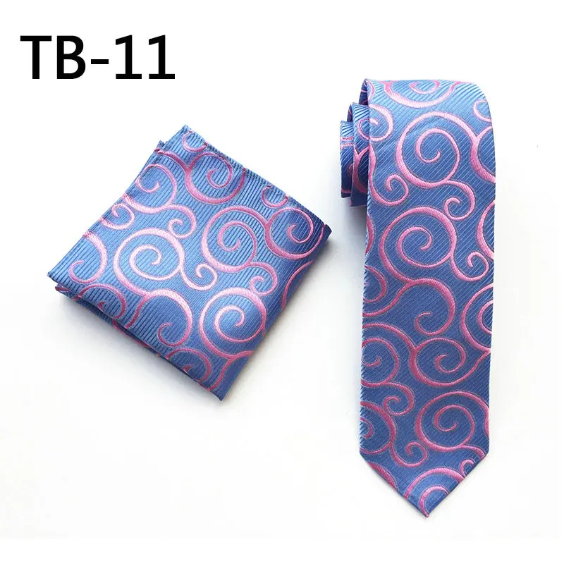 Neck Tie Set Британский мужской галстук с цветочным узором, Свадебный деловой платок, носовой платок, винтажные Новые вечерние галстуки из шелка с цветочным узором, квадратный жаккардовый галстук на шею - Цвет: Neck Tie Set