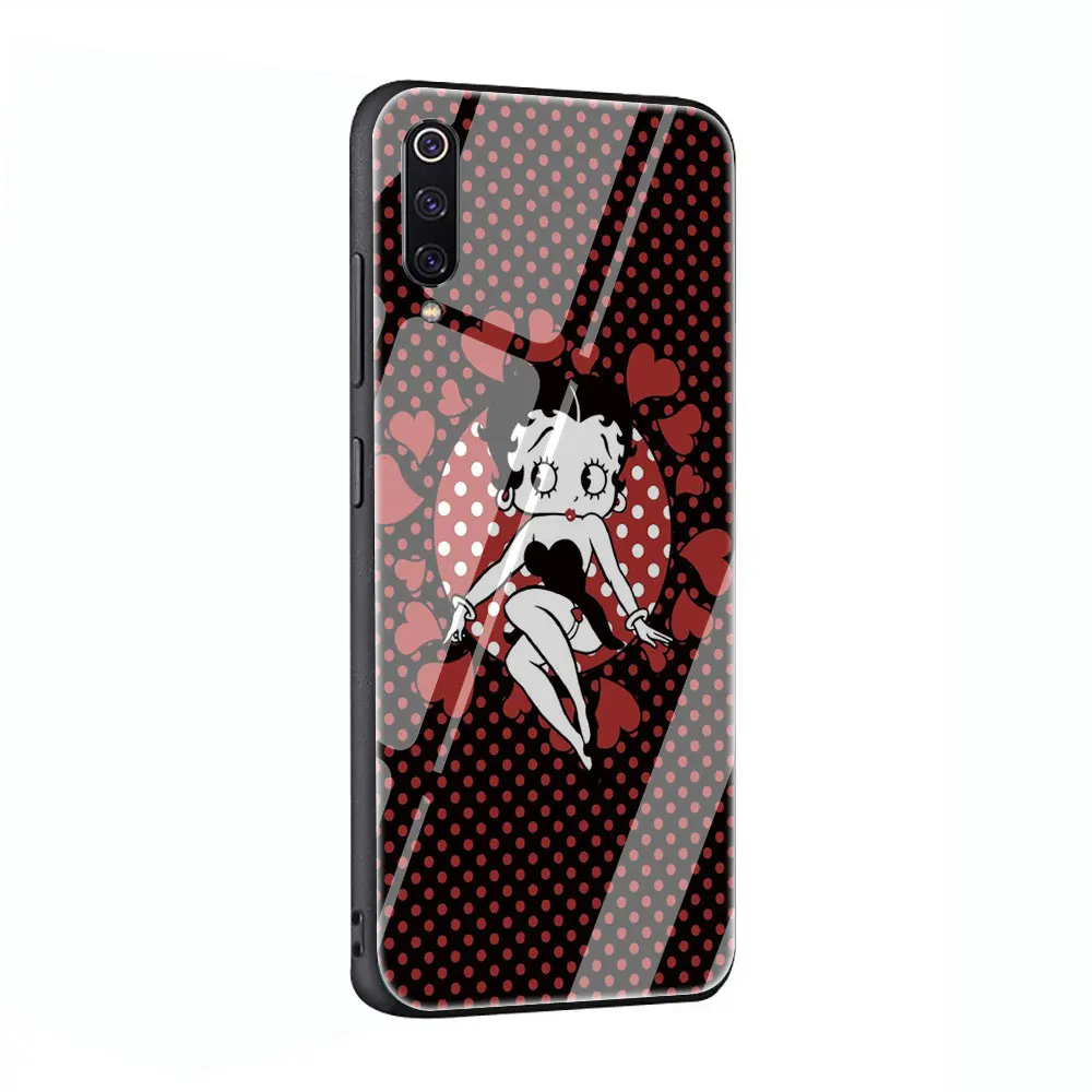 G10 EWAU Betty Boop чехол из закаленного стекла для телефона для Xiaomi 5X6X8 Lite 9 A1 A2 F1 Remdi 4X 6A Примечание 5 6 7 pro - Цвет: G10