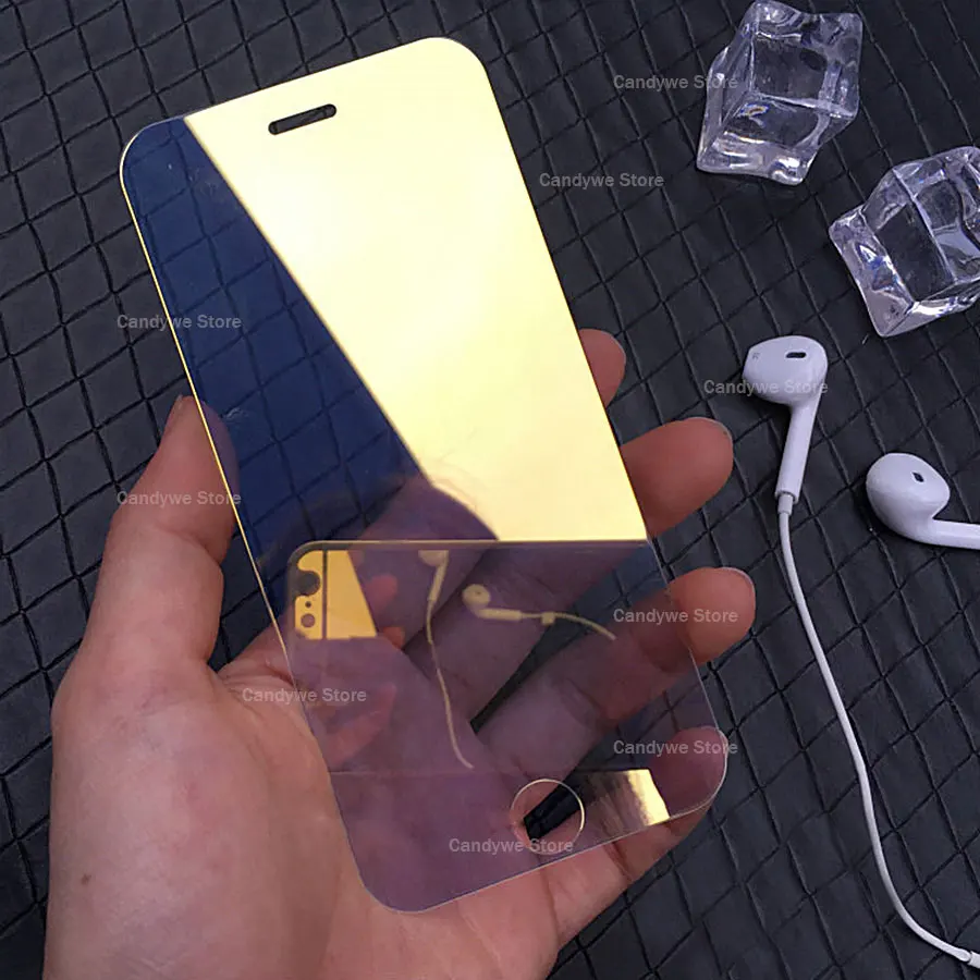 9H красочное зеркало Закаленное стекло протектор экрана для iPhone X XR XS 11 Pro Max SE 2020 6 6S