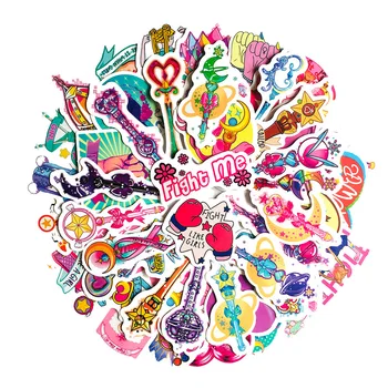 

10/50Pcs Anime Sailor Moon Sticker Paster Cartoon Scrapbook Craft Decor Cosplay Costumes Prop Accessories