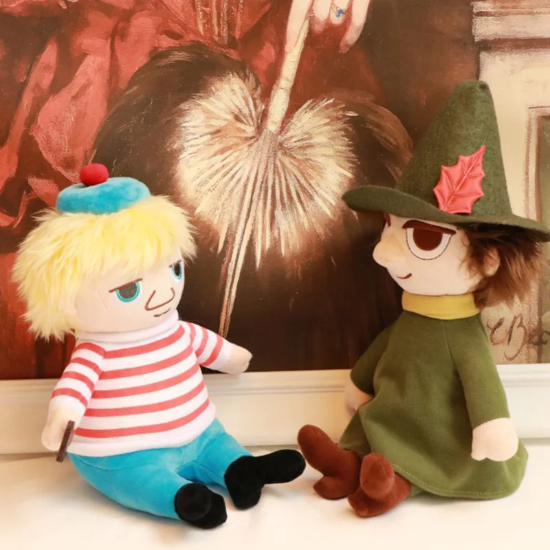 Подлинное разрешение Муми-троллей Высокое качество 27 см сидя положение Snufkin плюшевые куклы короткие плюшевые игрушки на день рождения Рождественский подарок