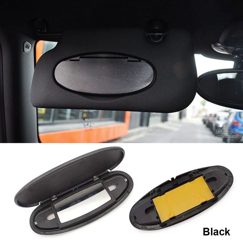 AU05 Car Sun Visor Mirror Cover Makeup Mirror Cover For BMW MINI R55 R56 R60 2007 2014Sun