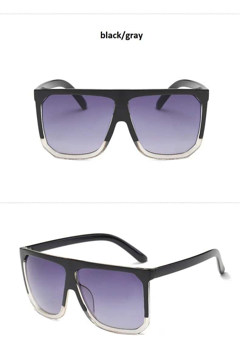 GIFANSEE негабаритных Пилот солнцезащитные очки для женщин для бренд дизайн gradien рамки плоский верх модные тонкие солнцезащитные очки оттенков UV400