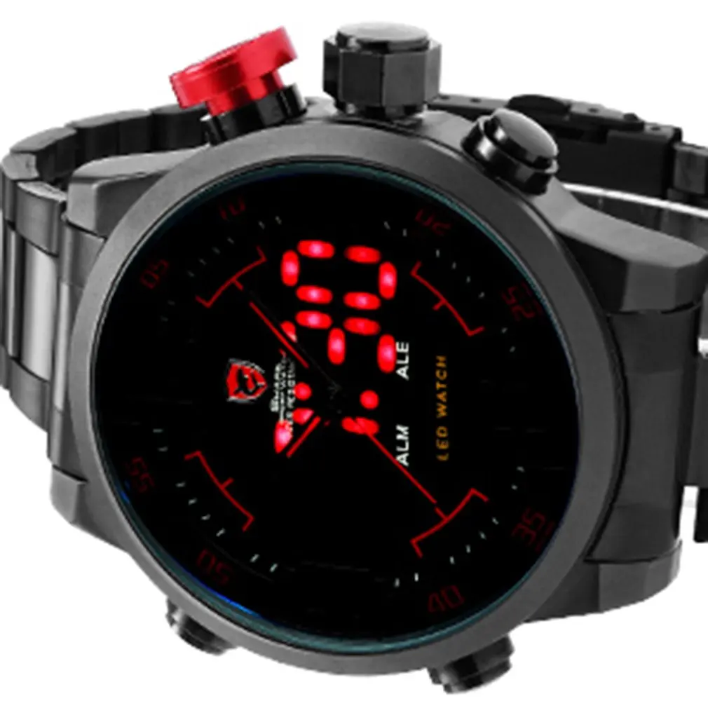 Брендовые мужские спортивные часы с изображением акулы брендовые Роскошные