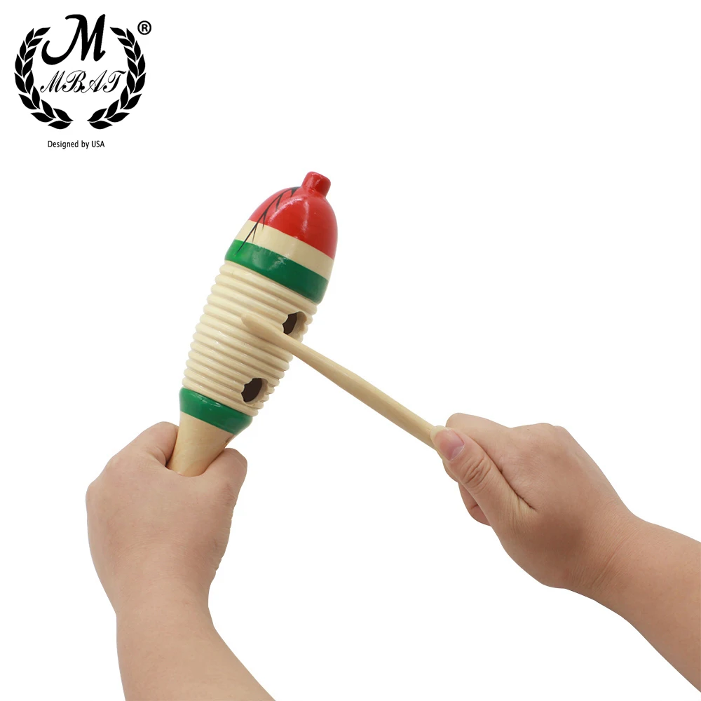 M MBAT Wooden Fish Toy Game Percussion Instrument Toddler Music Learning Children's Christmas Gift Toy Baby Educational Toys