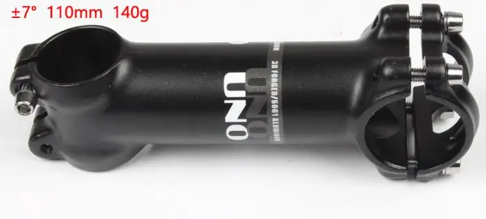7 degree110mm UNO mtb горный велосипед стержень для дорожного велосипеда 7/17/35 градусов 31,8 мм x 60/70/80/90100/110 мм/120/130 мм для выноса 28,6 мм вилка - Цвет: 7 degree110mm