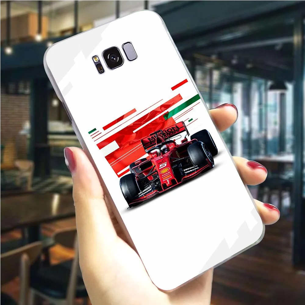 Чехол для телефона samsung Note 9 F1 Racing Car Cover Note 8 M10/M20/M30 Galaxy S6/S7 Edge S8/S9/S10 Plus S10e жесткий чехол