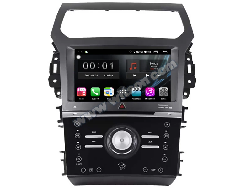 WITSON S300 Android 9.0 CAR DVD for Manual AIR FORD EXPLORER 8 Octa Core 4GB RAM 32GB flash GPS+GLONASS+WIFI/4G+DSP+DAB+OBD+TPMS