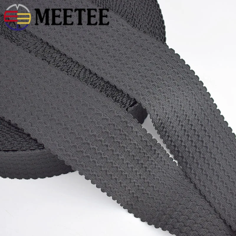 Meetee 5/10 метров 6 см полиэстер волна Эластичная лента юбка брюки пояс Резиновая лента тесьма DIY тканевый пояс, аксессуары для шитья
