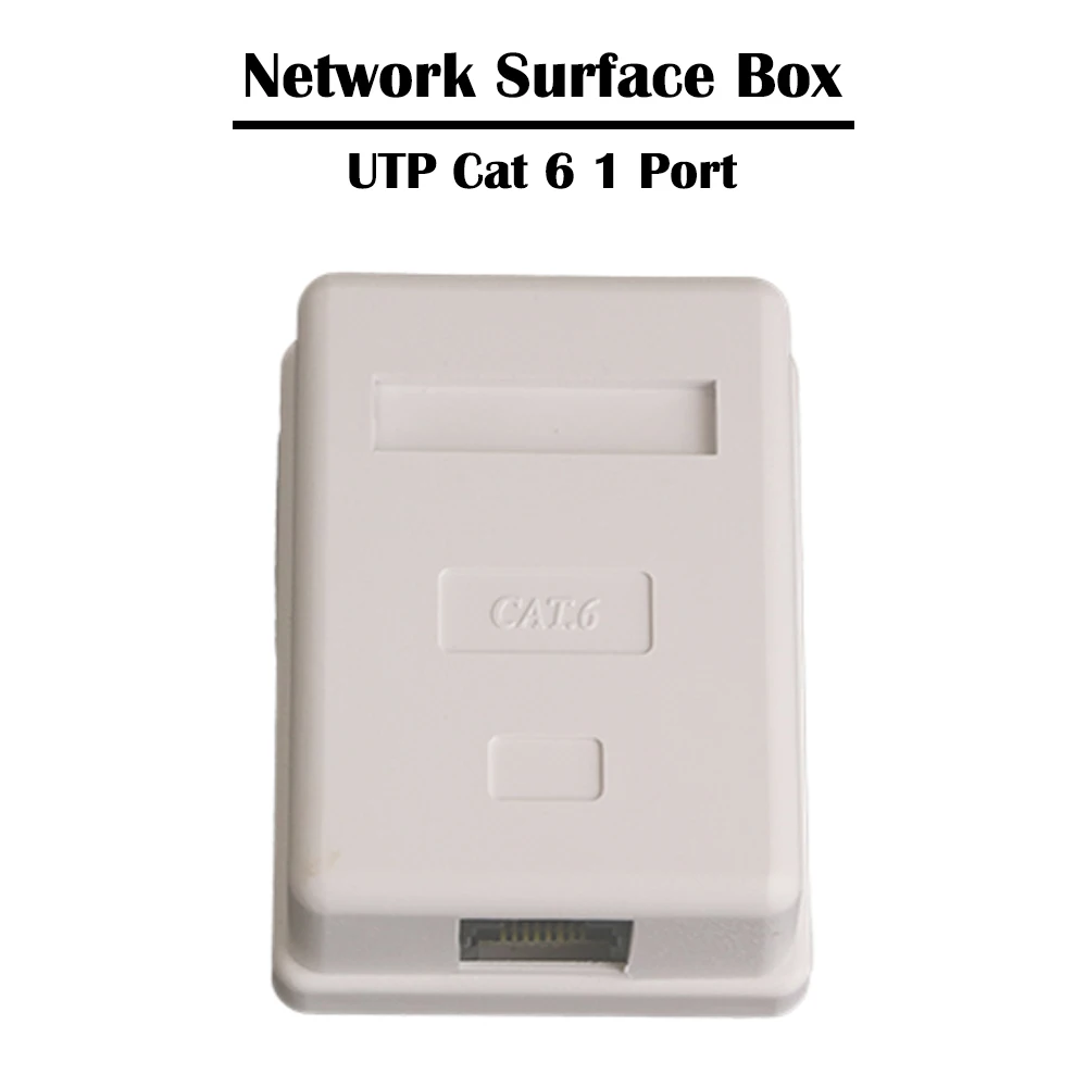 5 шт. 1 Порты и разъёмы UTP/FTP Cat 6/Cat 5e сетевой поверхностного монтажа коробка