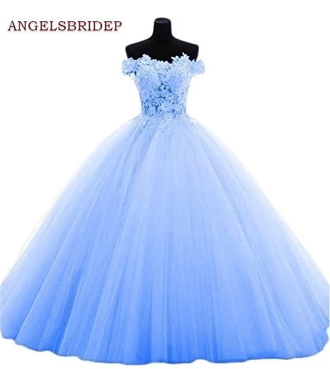 

ANGELSBRIDEP с вырезом лодочкой и Бальные платья 15 вечерние сексуальный, кружевной, с аппликацией с длинным шлейфом Роскошные 2021 Vestido платья дебютанток размера плюс