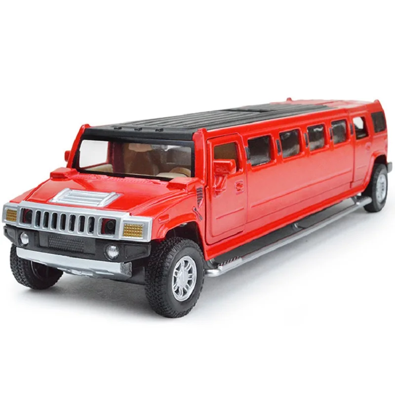 high simulation 1:32 alloy hummer limousine metal diecast car model pull back flashing musical kids toy vehicles free shipping