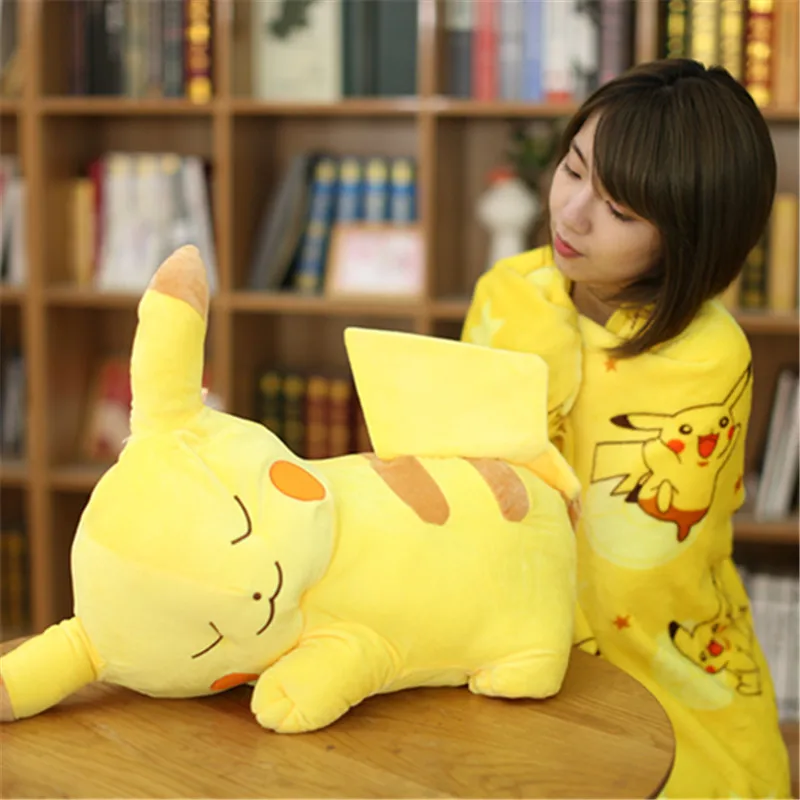 Explosion style cute plush toy pillow doll cape autumn home essential animation Pikachu pillow cushion doll gift cushion